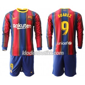 FC Barcelona Luis Suarez 9 Barn Hjemmedraktsett 2020-2021 Langermet (+ Korte bukser)